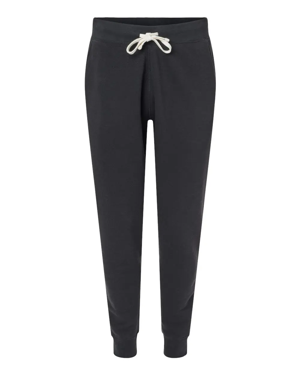 J. America Unisex Triblend Fleece Joggers in Black Solid