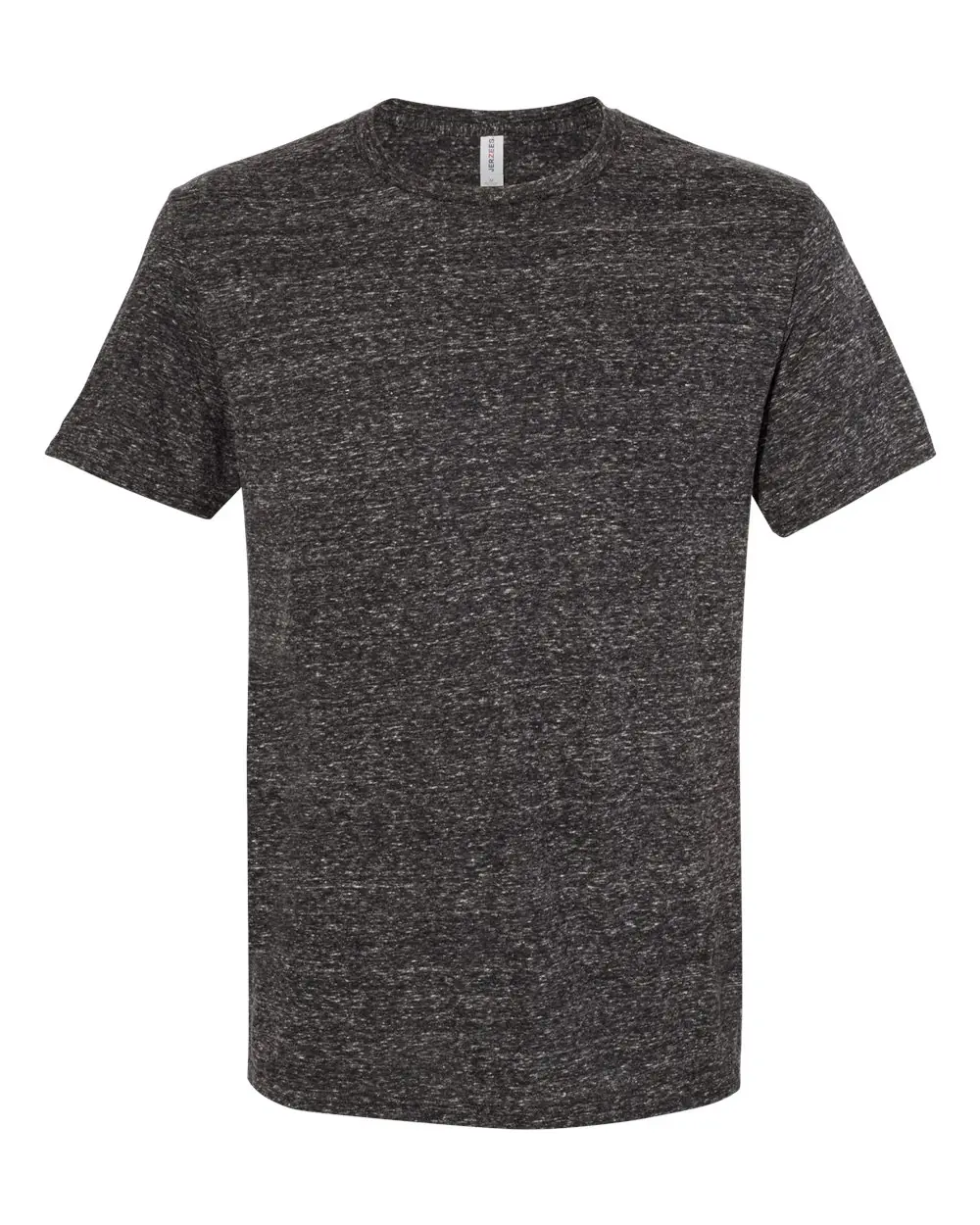 Jerzees Unisex Snow Heather Jersey T-Shirt in Black Ink
