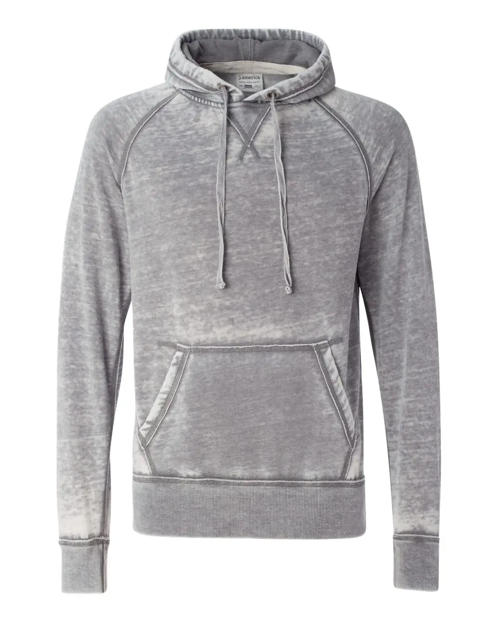 J. America Men's Vintage Zen Fleece Hooded Sweatshirt in Cement