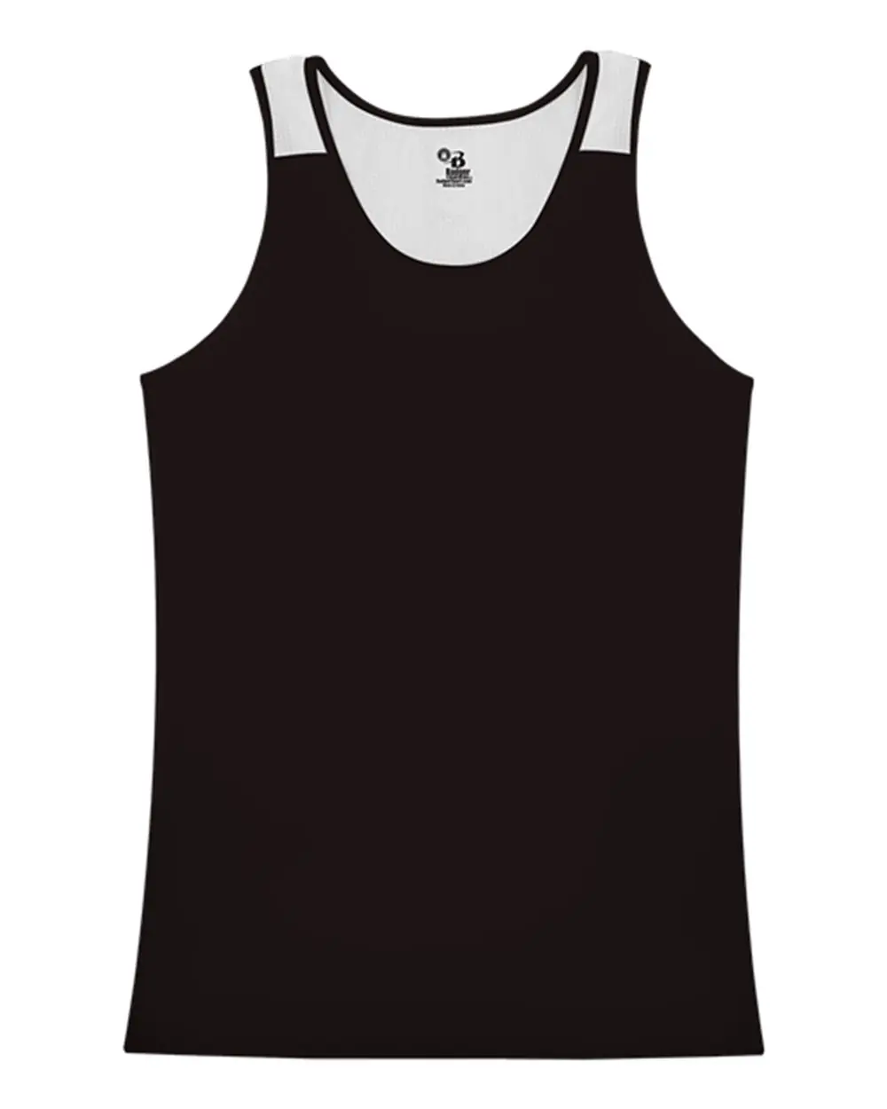 Alleson Athletic Women's Ventback Singlet in Black/ White