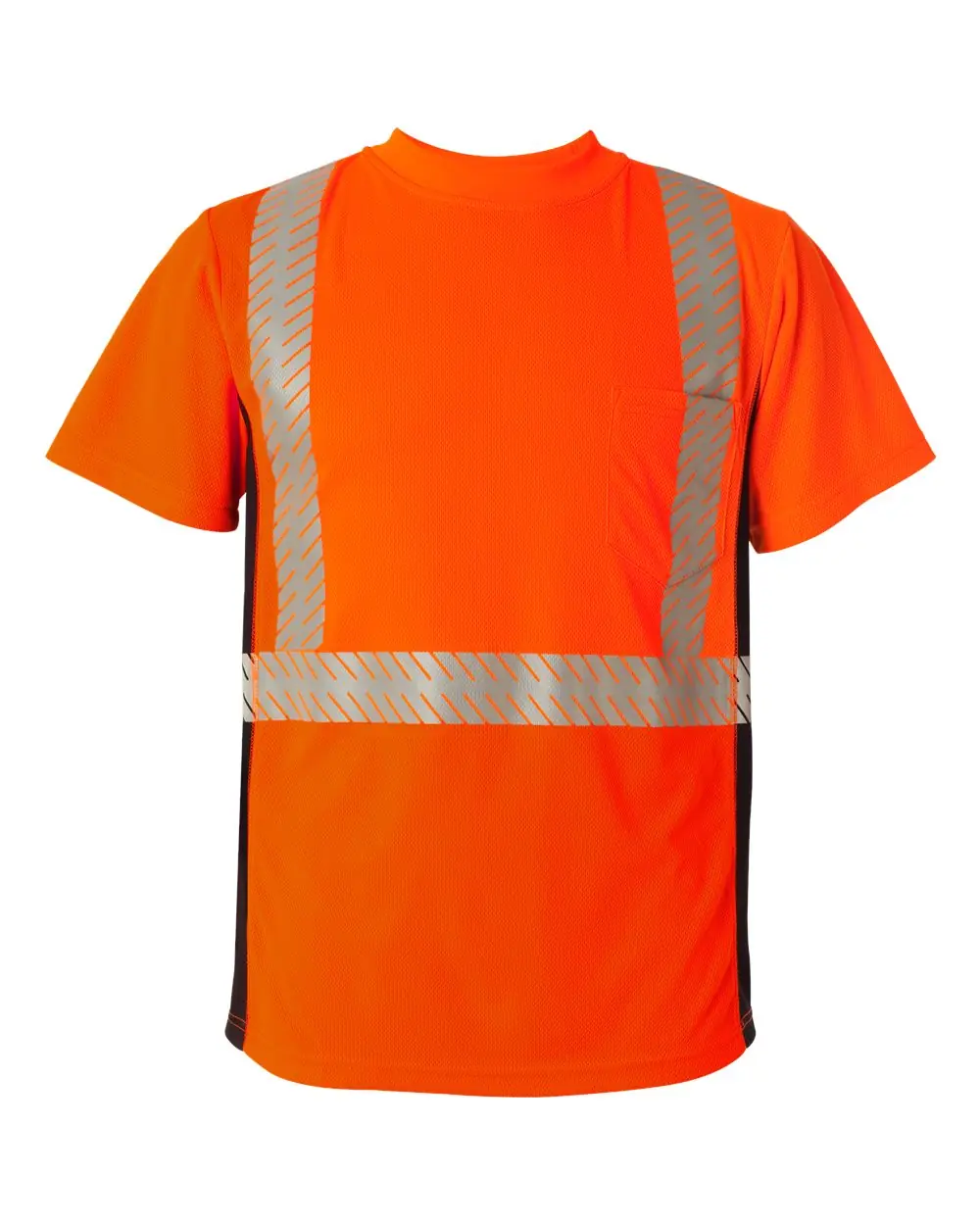 Kishigo Unisex Premium Black Series® Breathable Tape Class 2 T-Shirt in Fluorescent Red (9700)