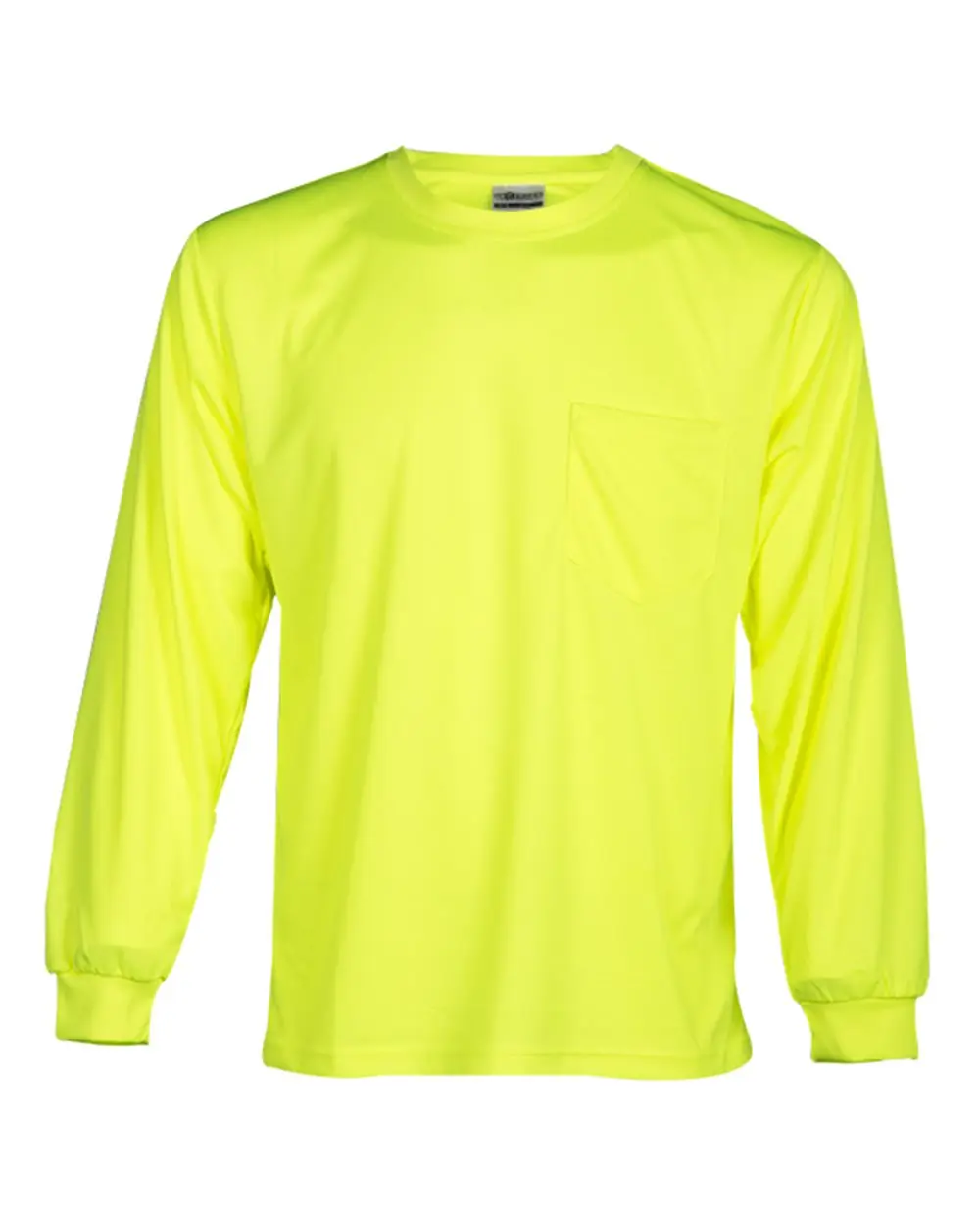 Kishigo Unisex Microfiber Polyester Long Sleeve T-Shirt in Lime