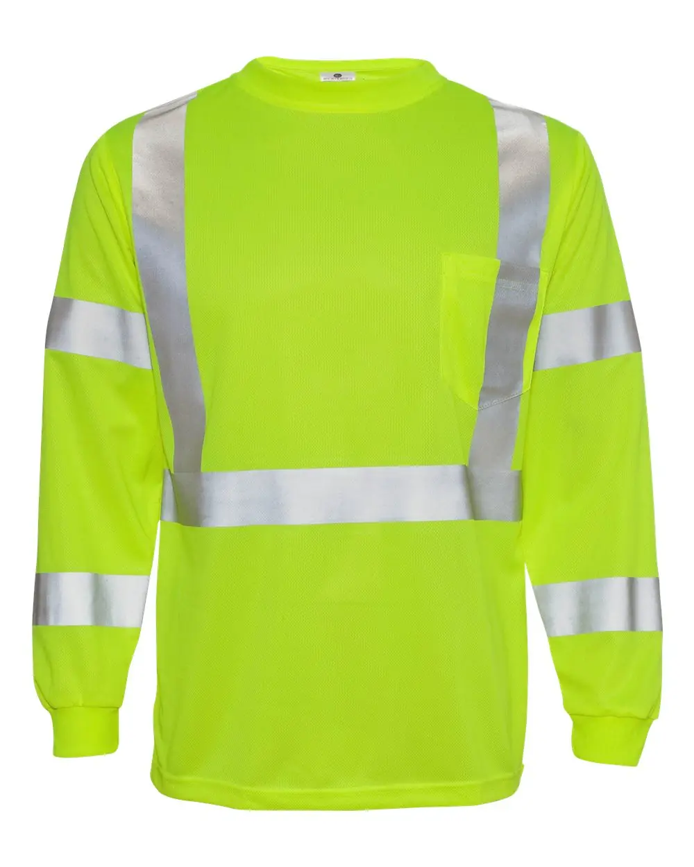 Kishigo Unisex Long Sleeve Class 3 T-Shirt in Lime