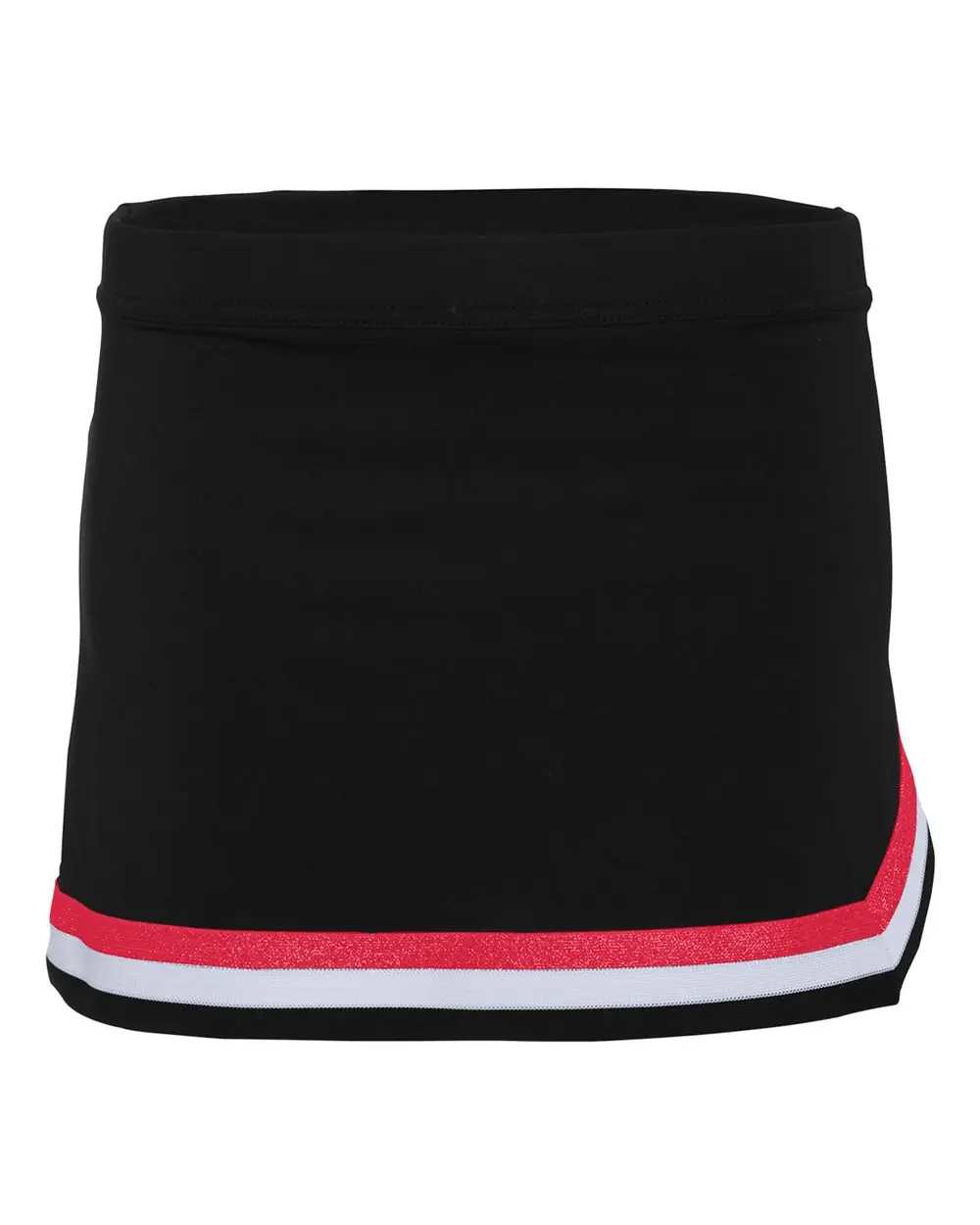 Augusta Sportswear Girls' Pike Skirt in Black/ Red/ White