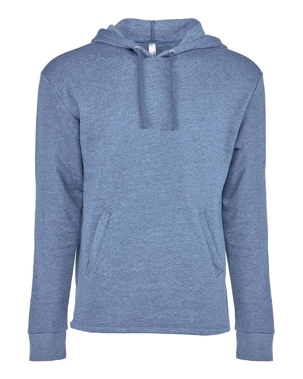 Next Level Apparel Unisex Malibu Welt Pocket Hoodie Sweatshirt in Heather Bay Blue