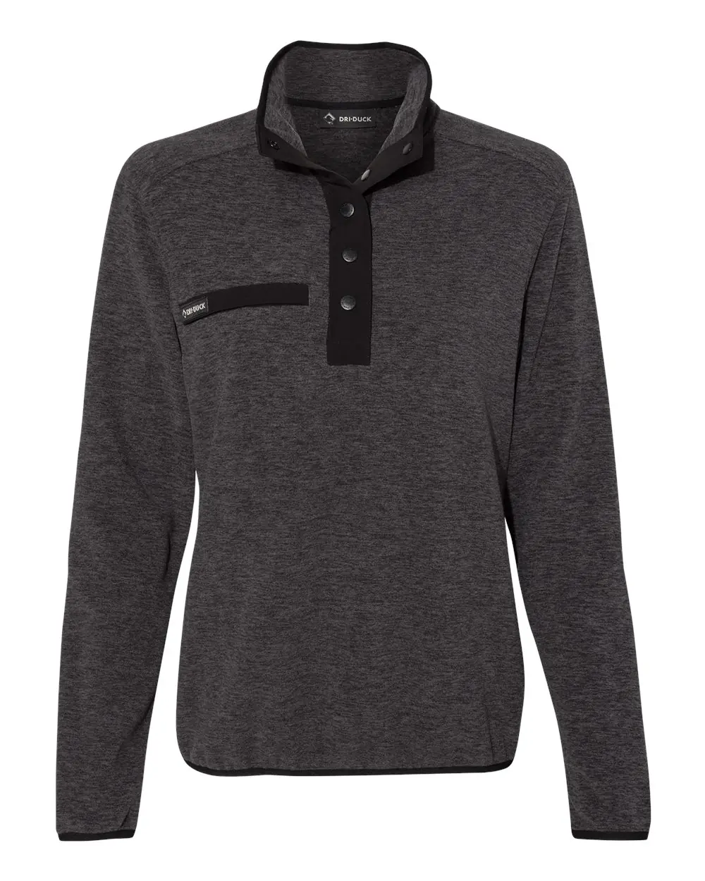 DRI DUCK Women's Denali Mountain Fleece Pullover in Charcoal
