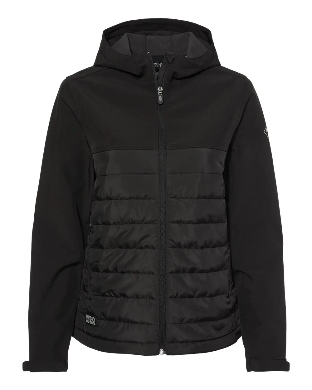 DRI DUCK Women's Vista Soft Shell Puffer Jacket in Black