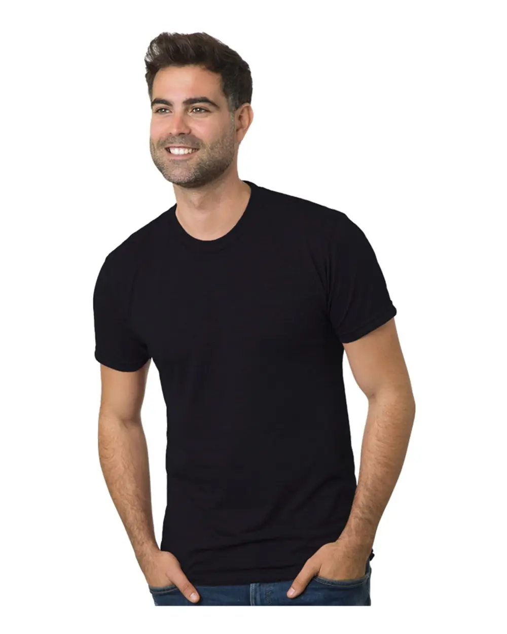 Bayside Unisex Triblend T-Shirt in Solid Black