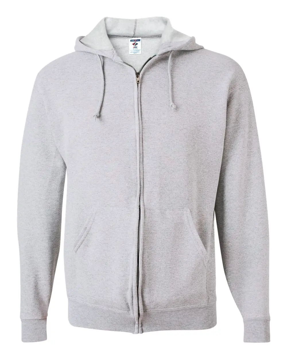 Jerzees Unisex NuBlend® Full-Zip Hooded Sweatshirt in Ash
