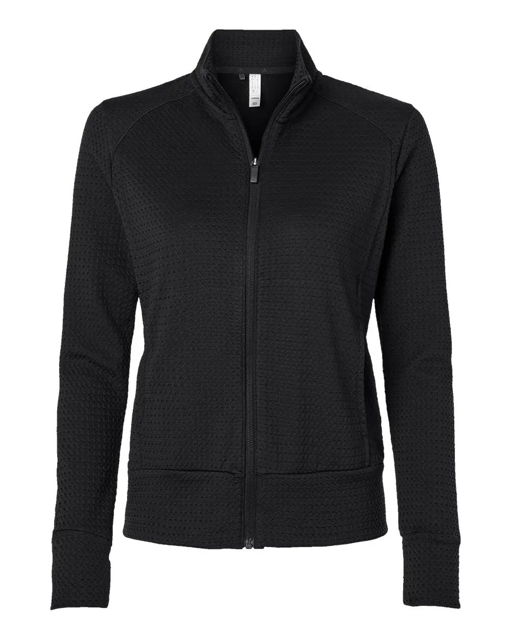 Adidas Women's Ultimate365 Textured Full-Zip Jacket in Black