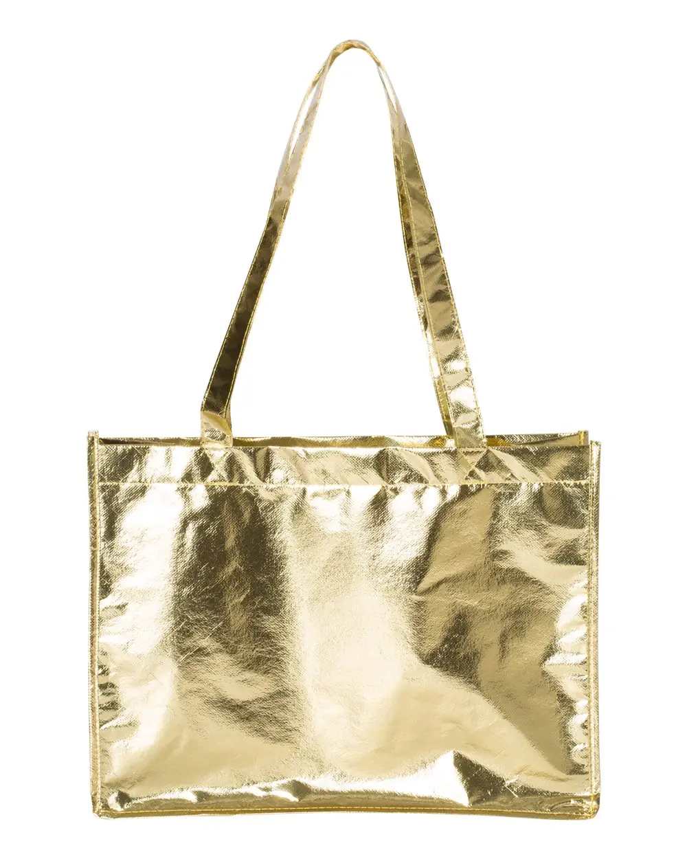 Liberty Bags Metallic Large Tote in Metallic Gold