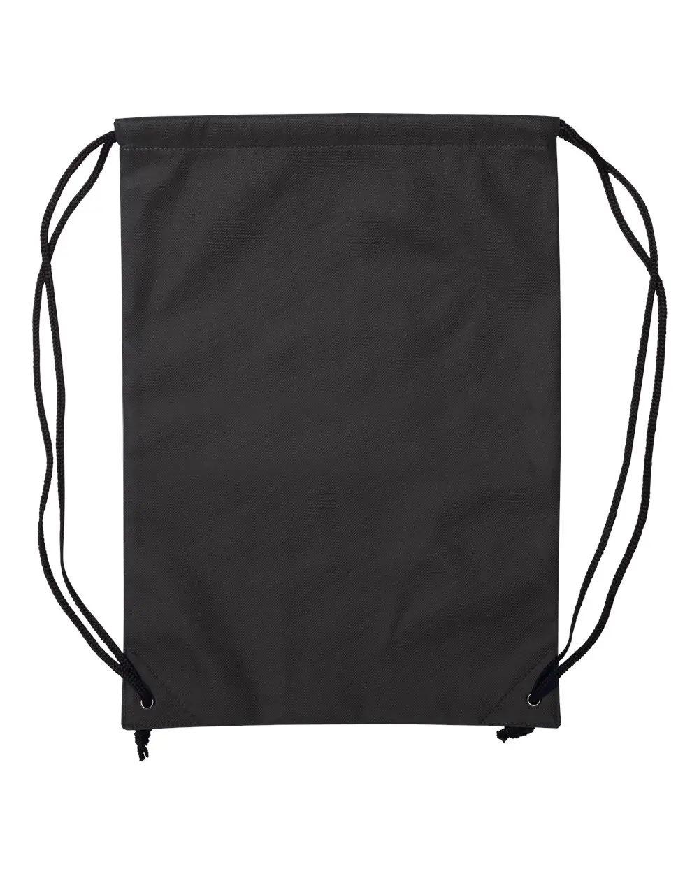 Liberty Bags Non-Woven Drawstring Backpack in Black