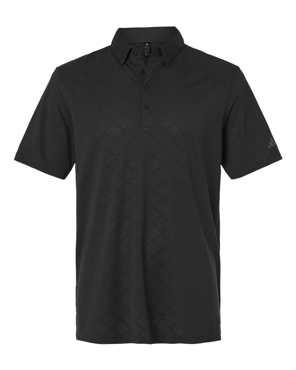 Adidas Men's Ultimate365 Jacquard Polo in Carbon/ Black