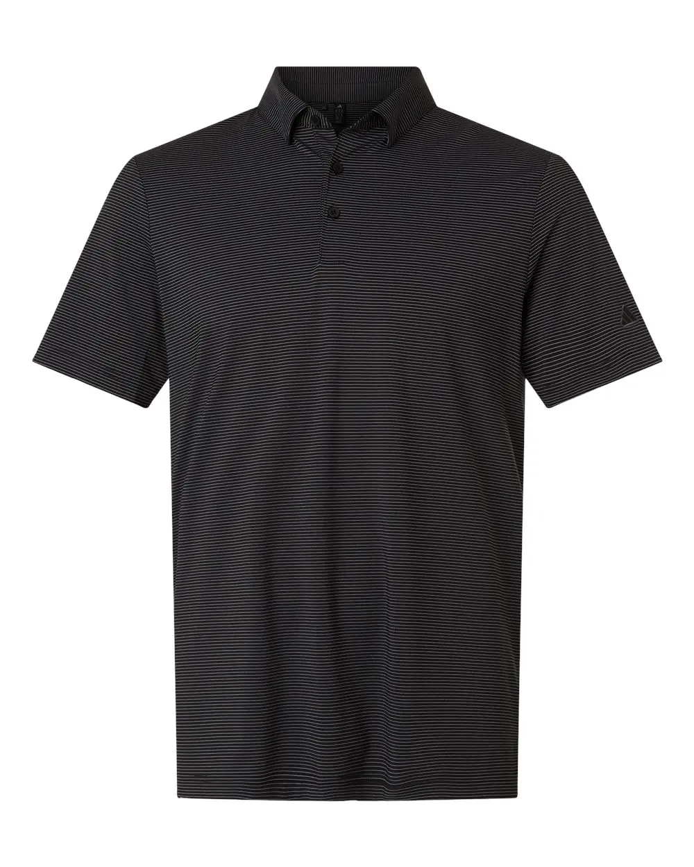 Adidas Men's Ultimate365 Pencil Stripe Climacool Polo in Carbon/ Black