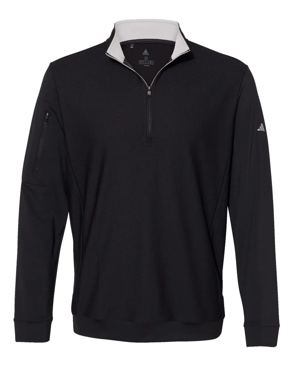 Adidas Men's Textured Quarter-Zip Pullover