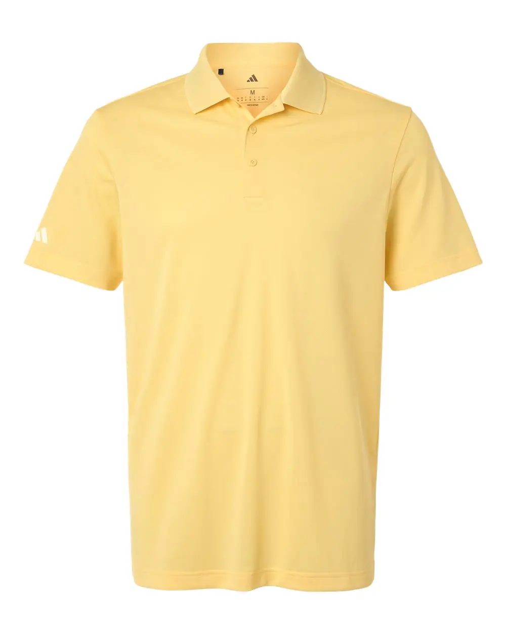 Adidas Men's Performance Piqué Polo in Almost Yellow
