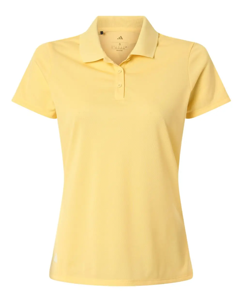 Adidas Women's Performance Piqué Polo in Almost Yellow