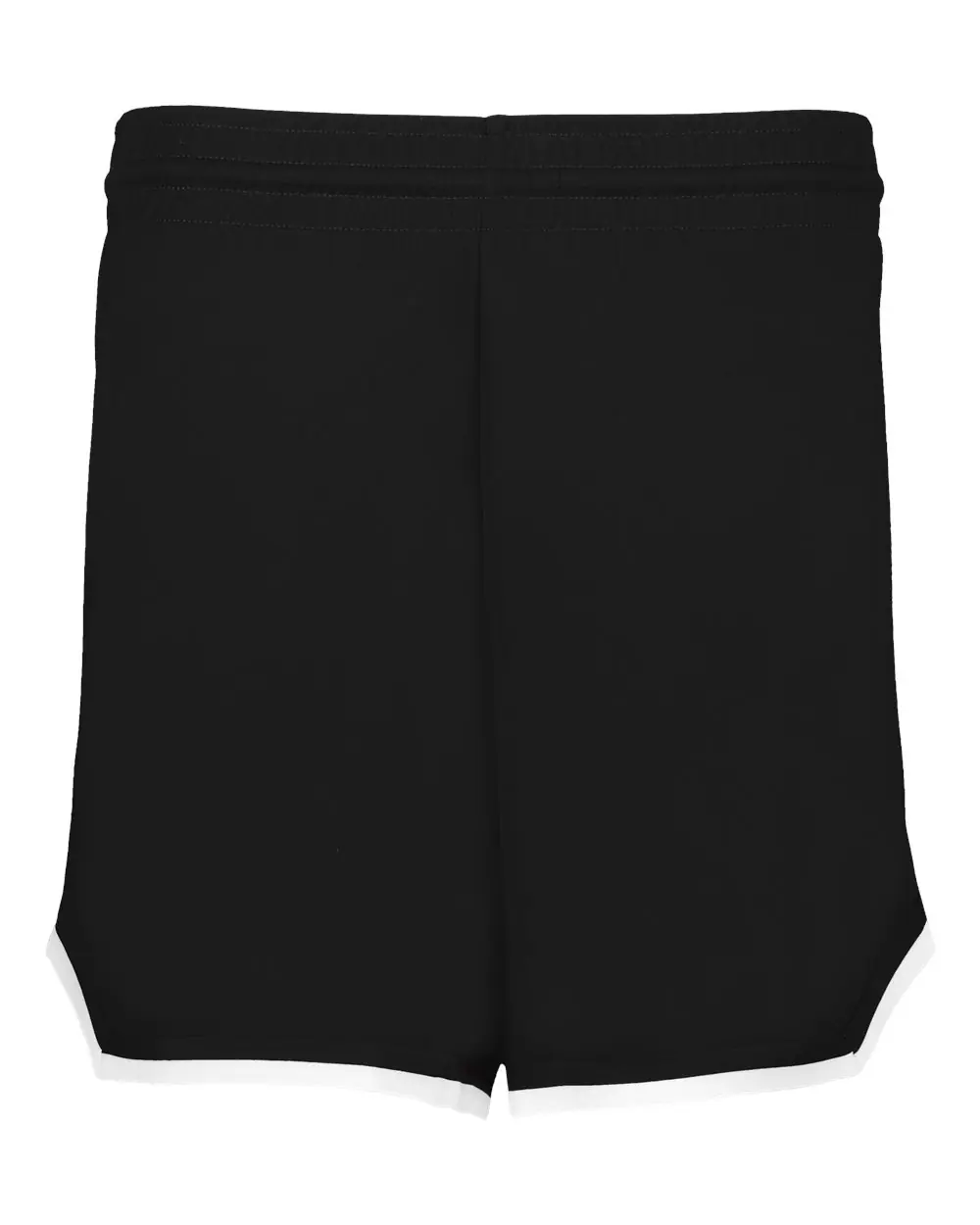 Alleson Athletic Women's Retro Basketball Shorts in Black/ Black/ White