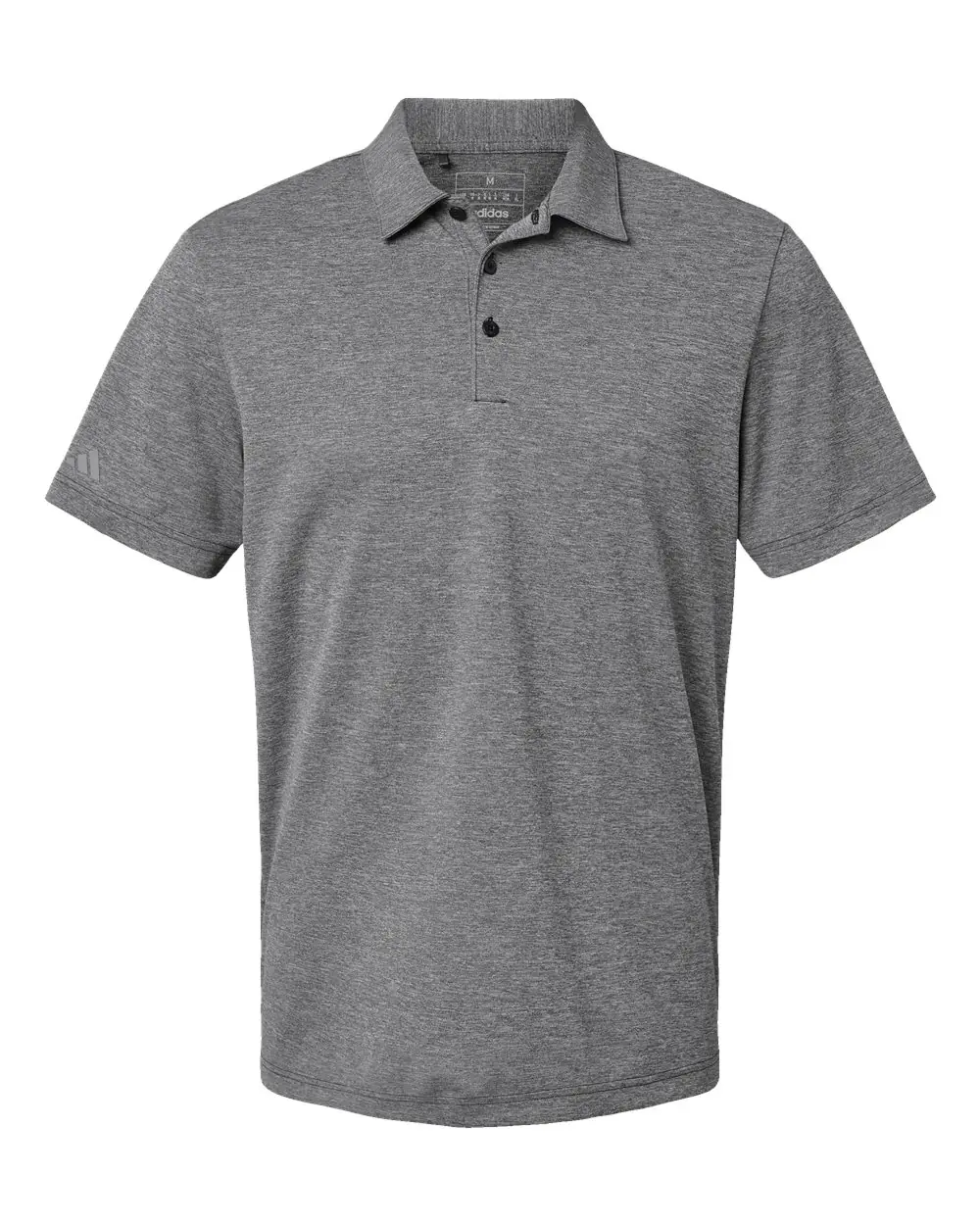Adidas Men's Heathered Polo in Black Melange