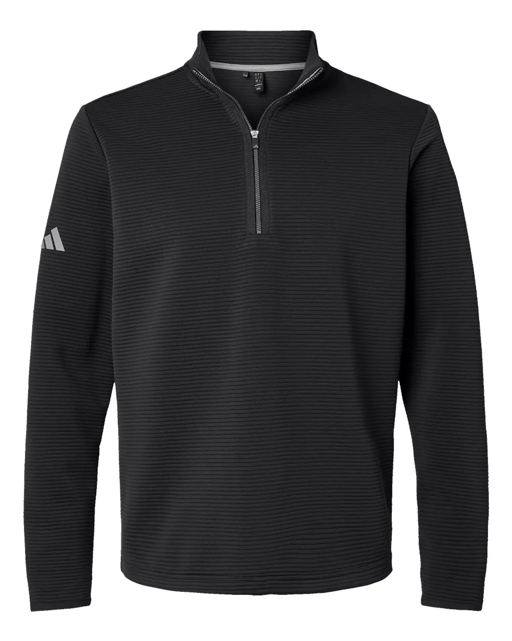 Adidas Men's Spacer Quarter-Zip Pullover in Black