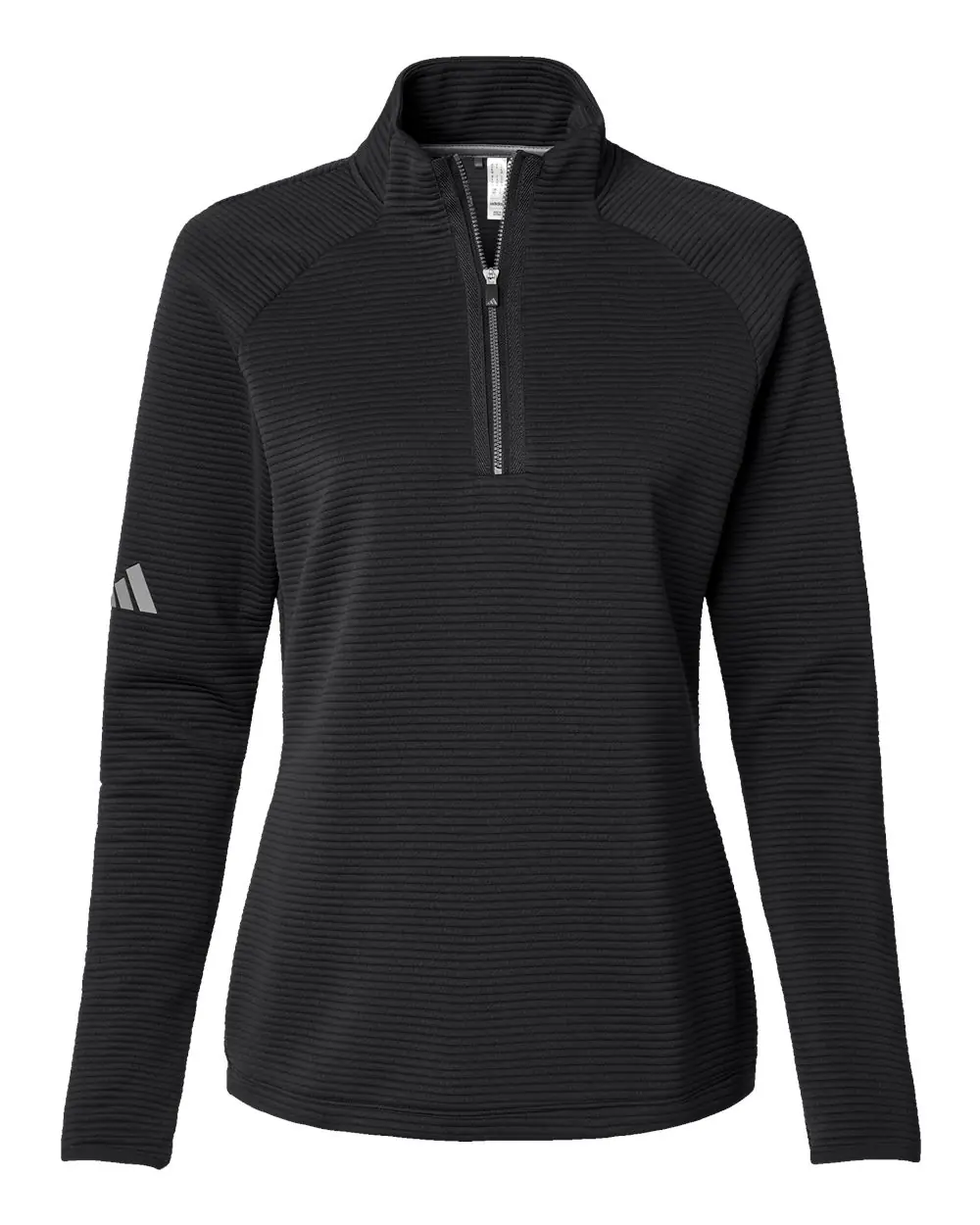Adidas Women's Spacer Quarter-Zip Pullover in Black