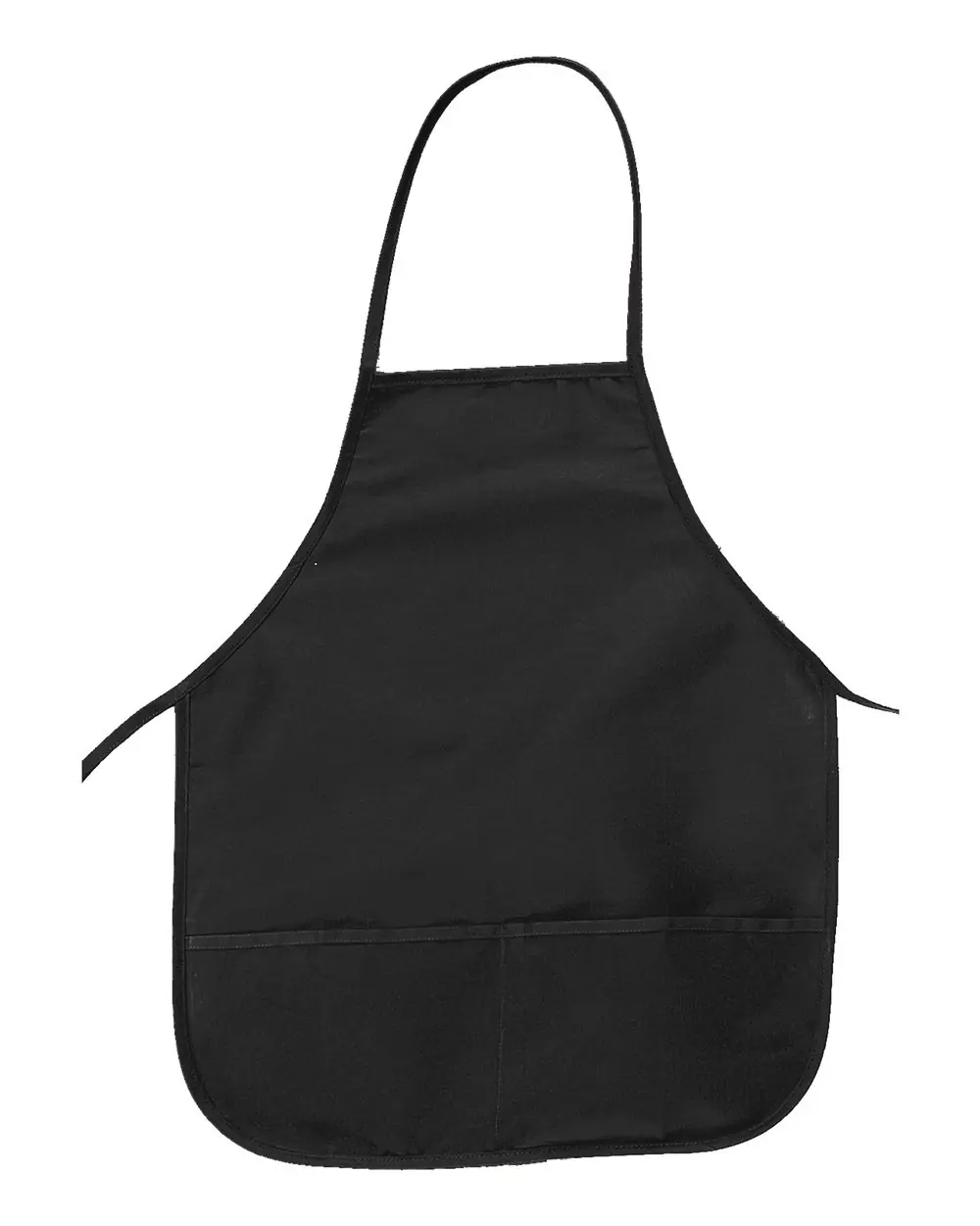 Big Accessories 24" Pocket Apron in Black