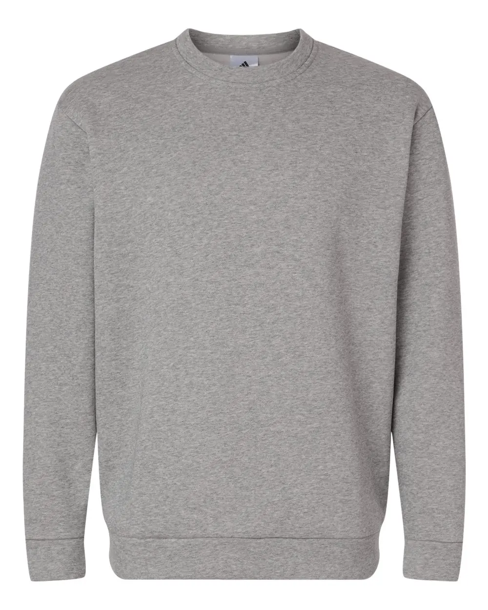 Adidas Men's Fleece Crewneck Sweatshirt in Medium Grey Heather