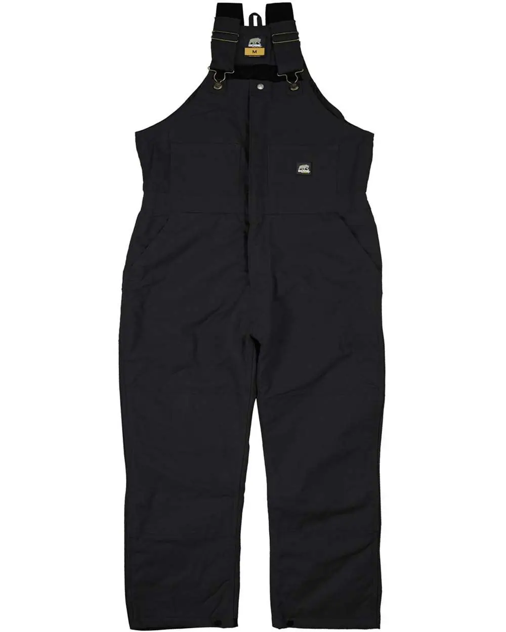 Berne Apparel Men's Heritage Insulated Bib Overall in Black