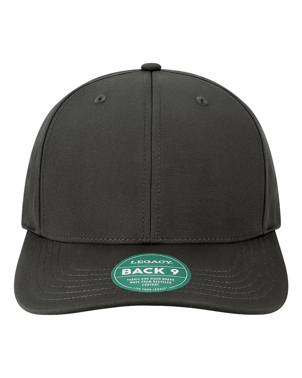 LEGACY Back Nine Cap in Black