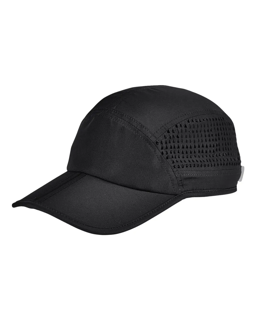Big Accessories Foldable Bill Performance Cap in Black