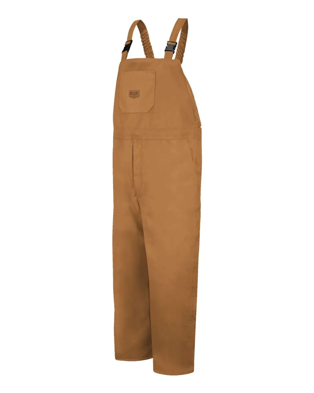Red Kap Men's Insulated Blended Duck Bib Overall in Brown Duck