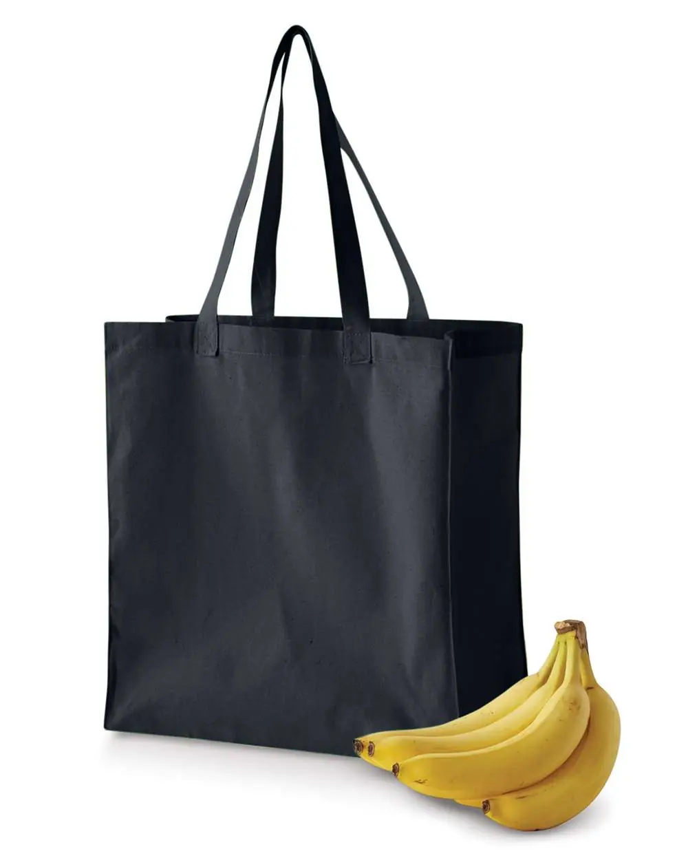 BAGedge Canvas Grocery Tote in Black