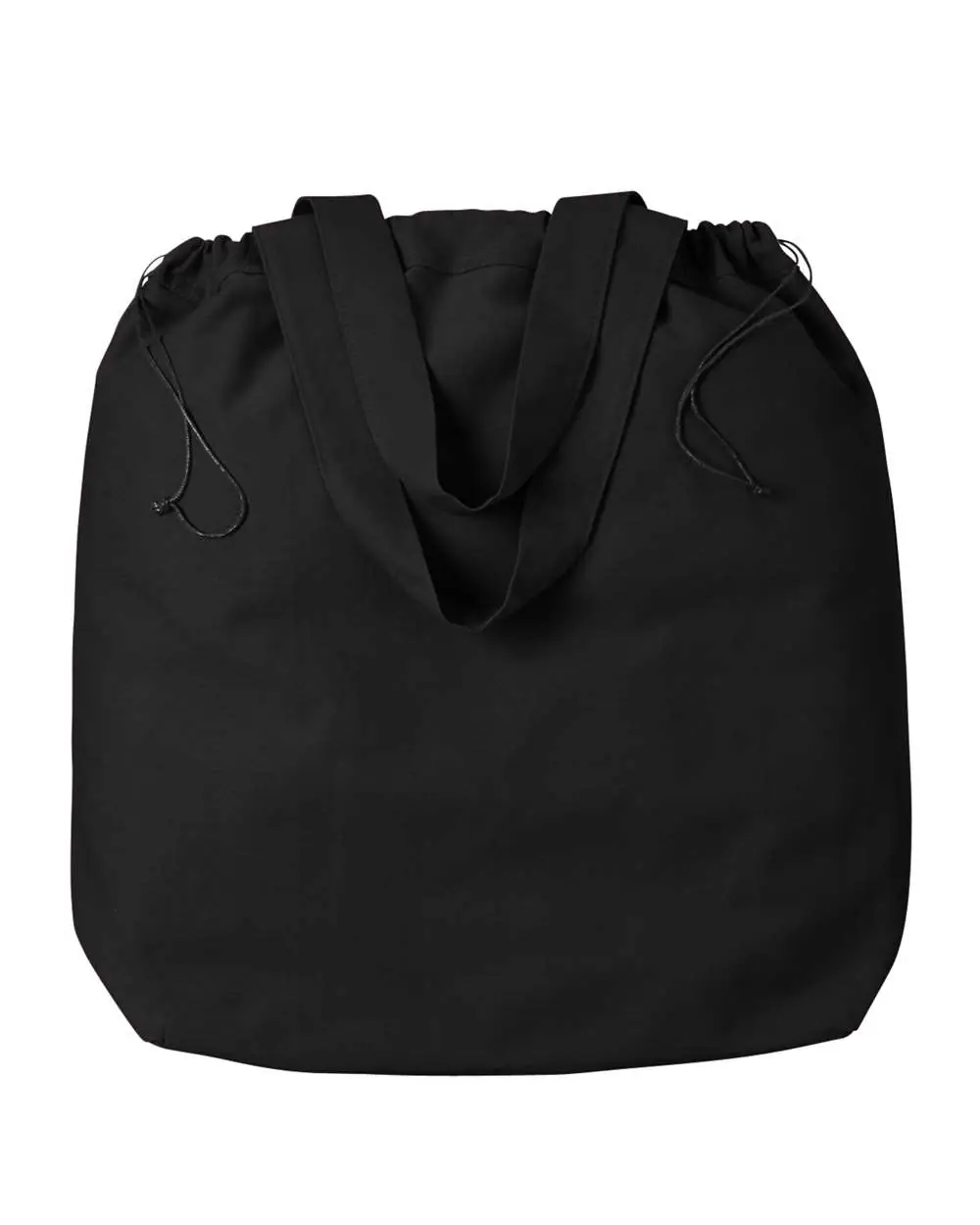 BAGedge Drawstring Tote Bag in Black