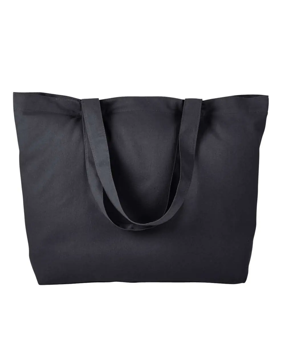 BAGedge Cotton Twill Horizontal Shopper in Black