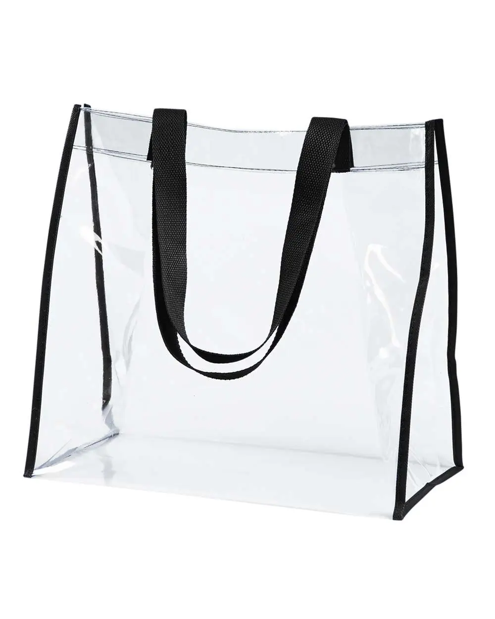 BAGedge Clear PVC Tote in Black