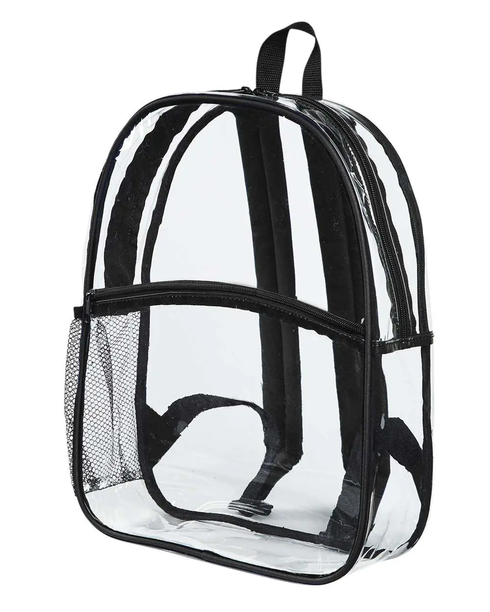 BAGedge Clear PVC Stadium Backpack in Black