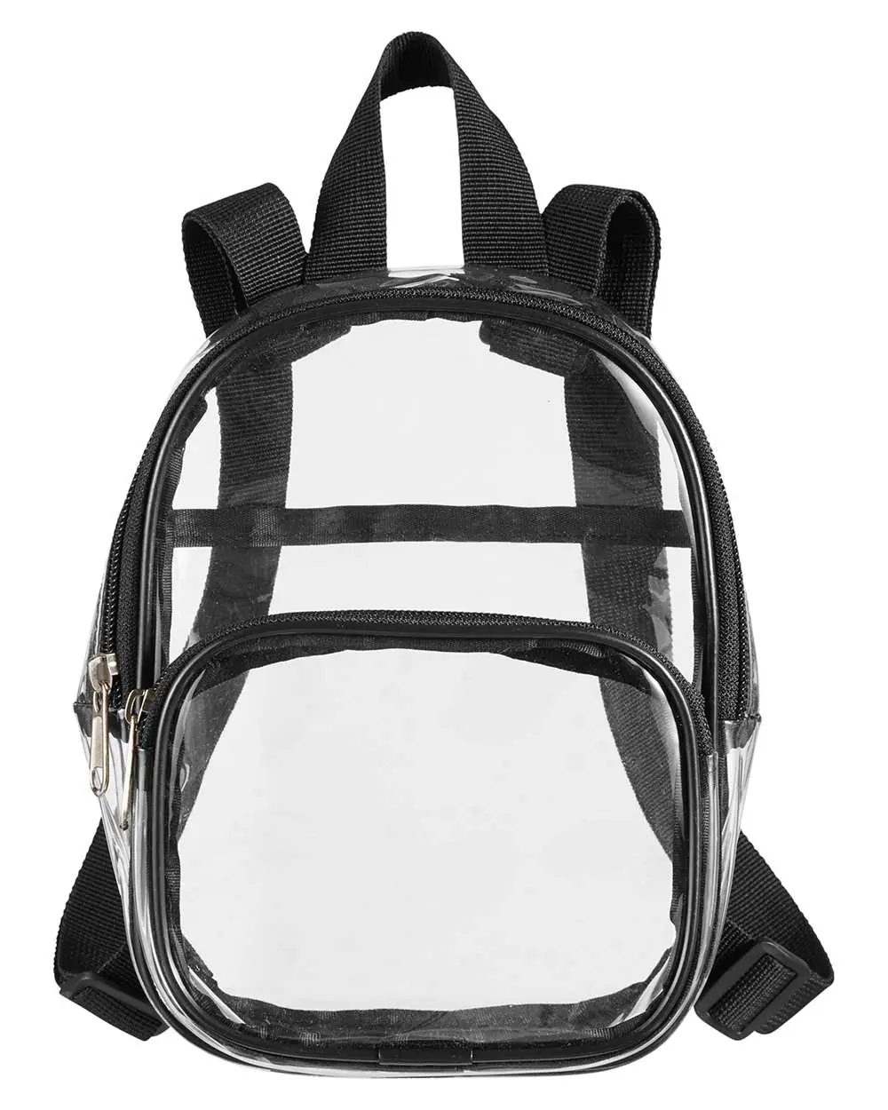 BAGedge Clear PVC Mini Backpack in Black