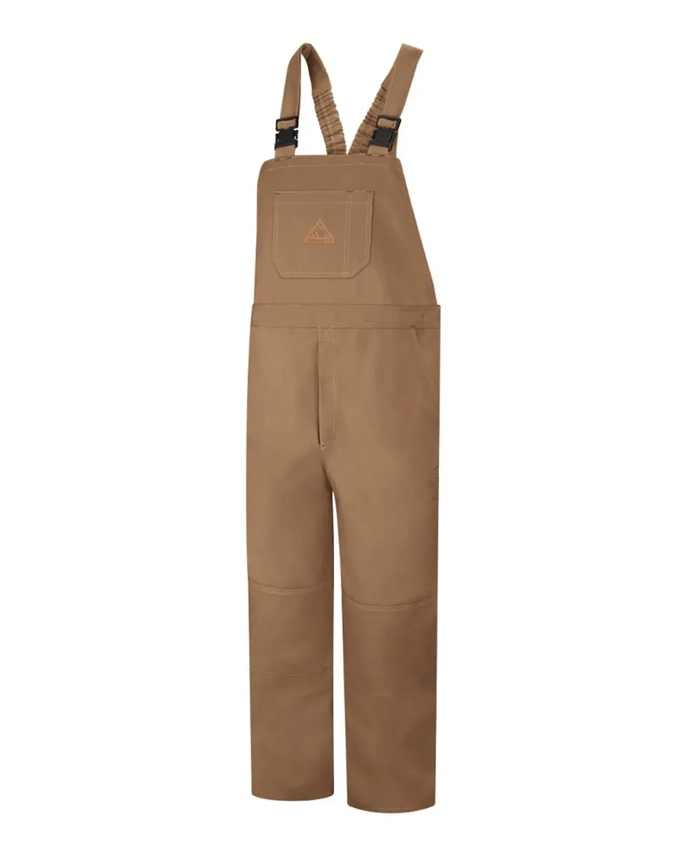 Bulwark Men's Duck Unlined Bib Overall - EXCEL FR® ComforTouch in Brown Duck