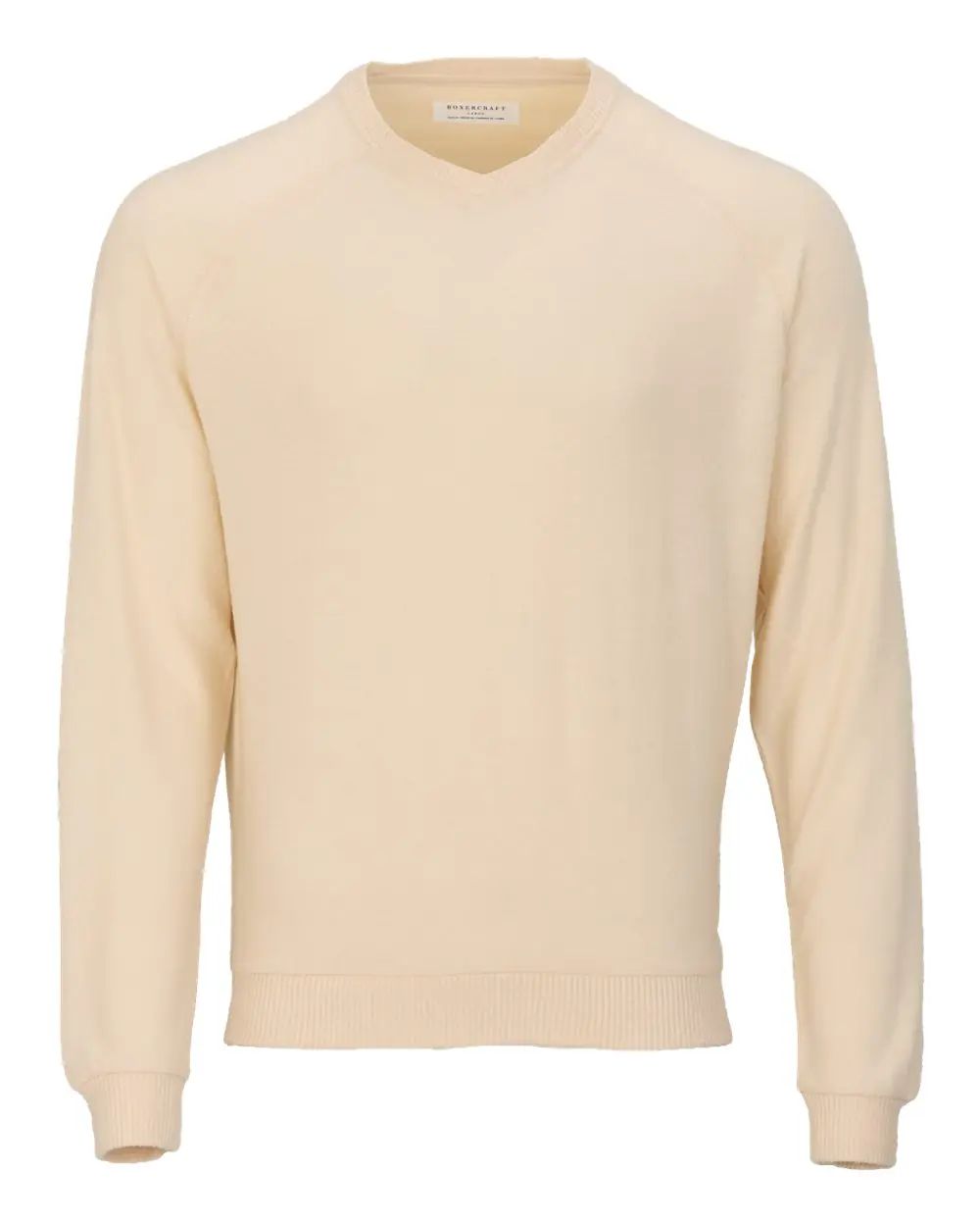 Boxercraft Men's Cuddle Cross-Neck Sweater in Barley
