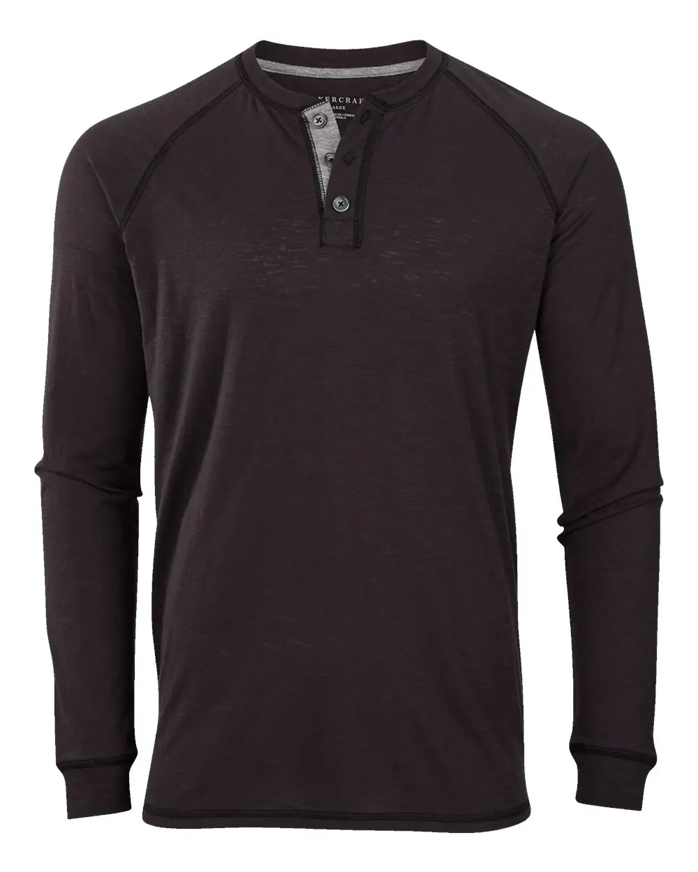 Boxercraft Unisex Henley Long Sleeve T-Shirt