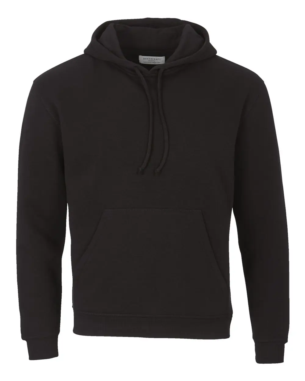 Boxercraft Unisex Fleece Hooded Sweatshirt in Black