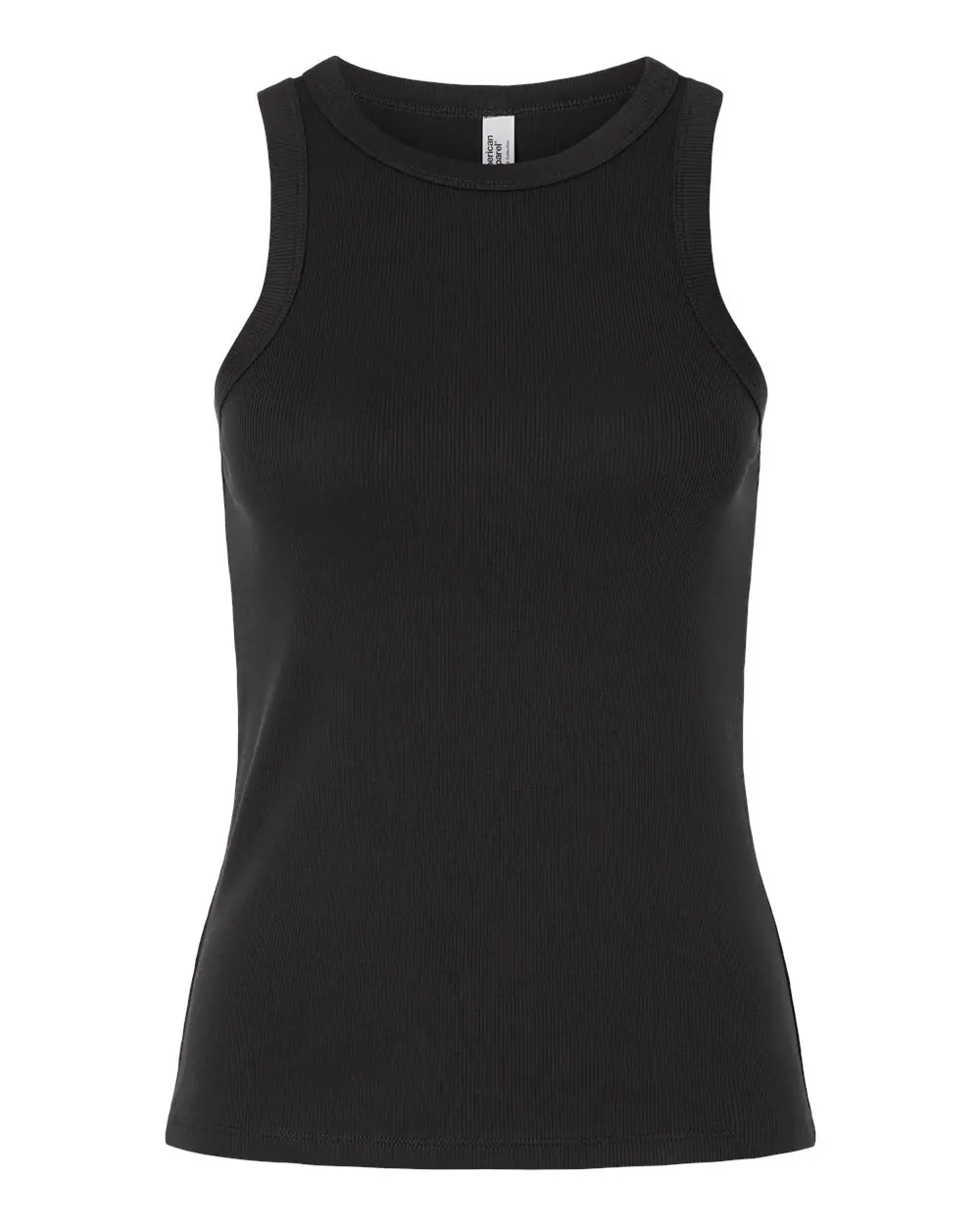 American Apparel Women's Baby Rib Tank in Black