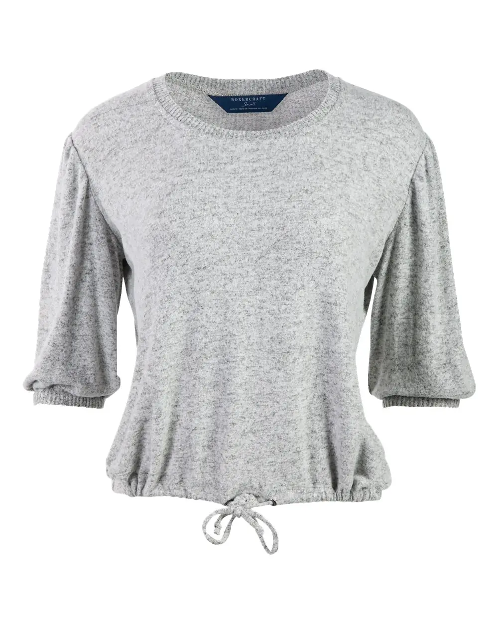 Boxercraft Women's Cuddle Puff Sleeve in Oxford Heather