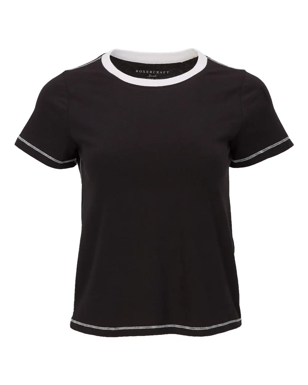 Boxercraft Women's Contrast Stitch Baby Tee