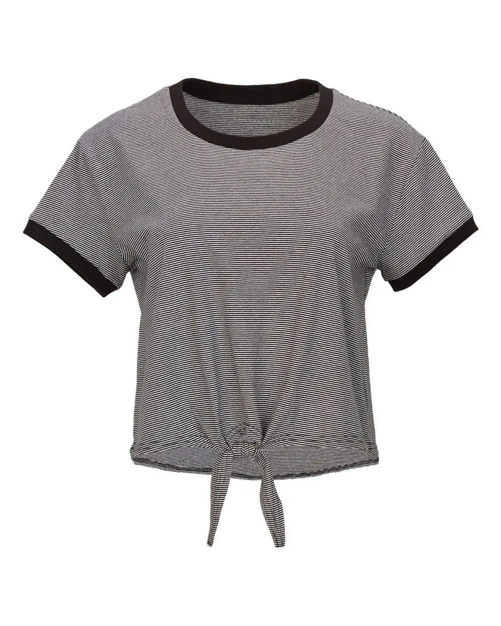 Boxercraft Women's Striped Tie Front T-Shirt