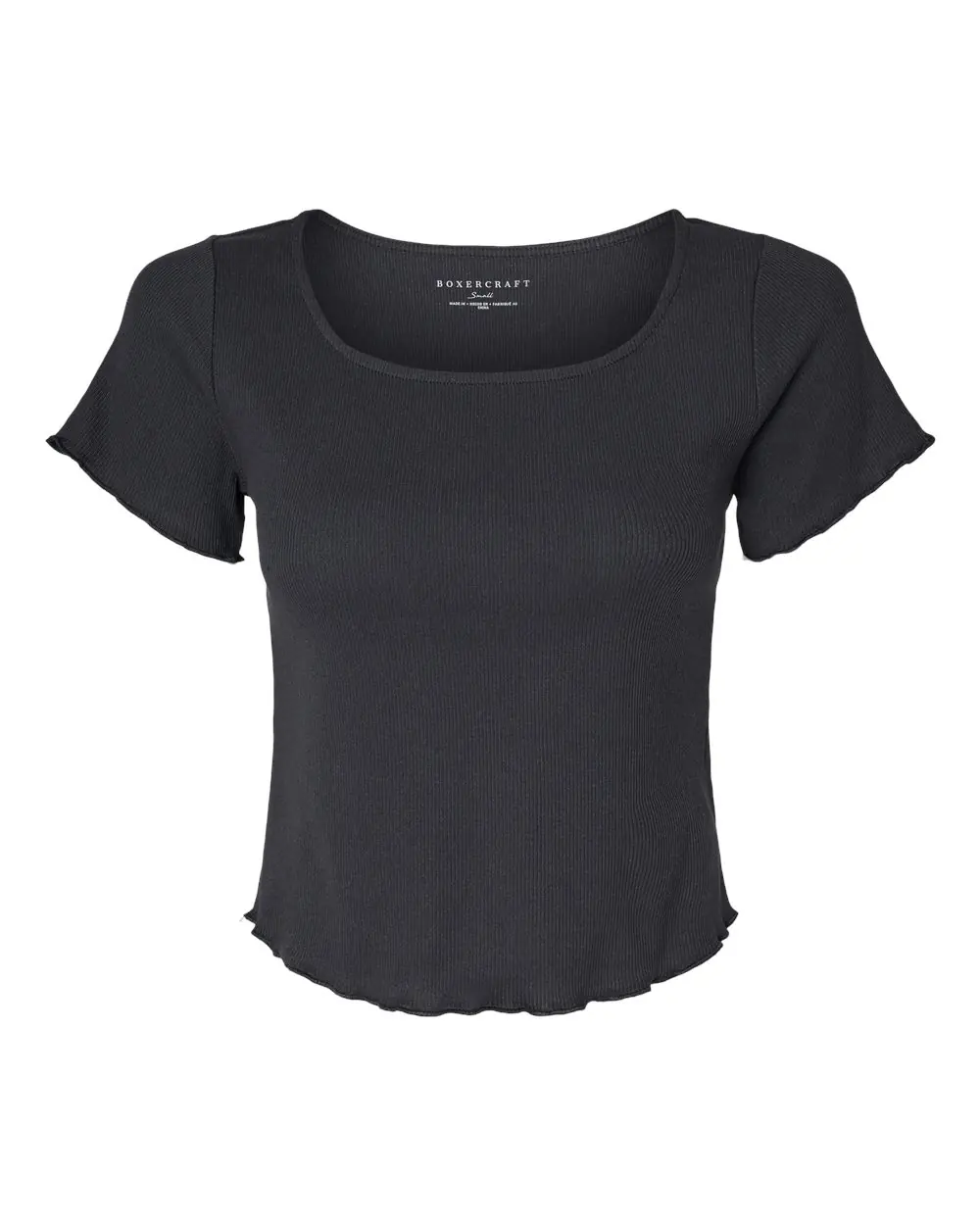 Boxercraft Women's Baby Rib T-Shirt in Black