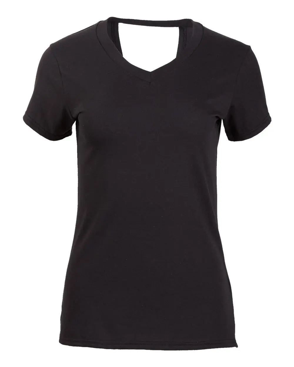 Boxercraft Women's Bella Crossback T-Shirt in Black