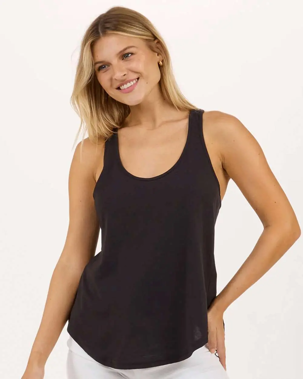 Boxercraft Women's Twistback Tank Top in Black