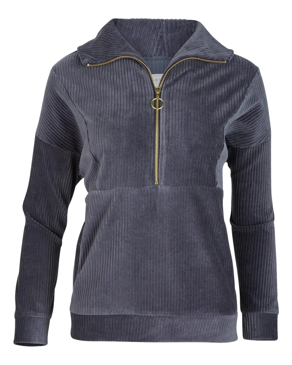 Boxercraft Women's Manchester Corded Quarter-Zip Pullover in Castlerock