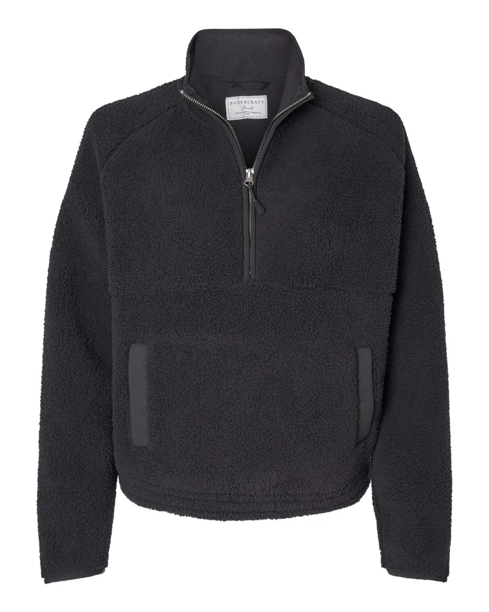 Boxercraft Women's Everest Half-Zip Pullover in Black